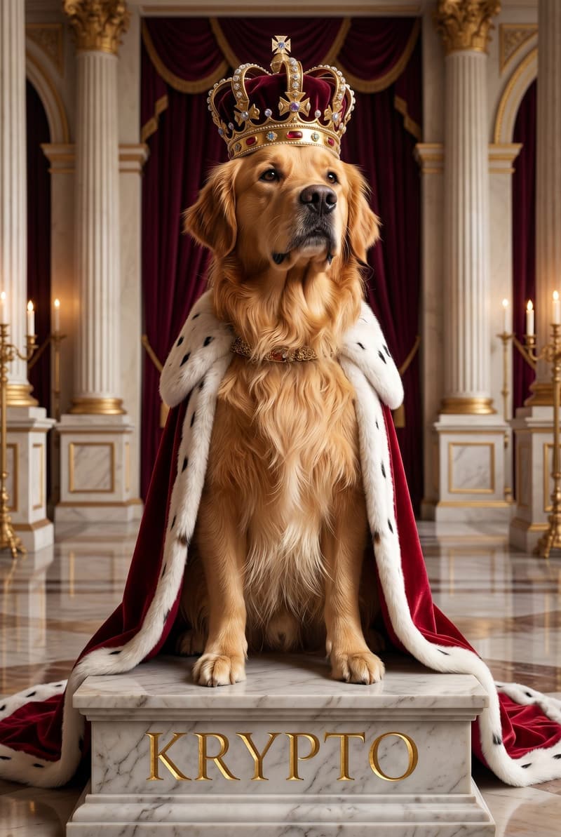 Royal pet portrait example